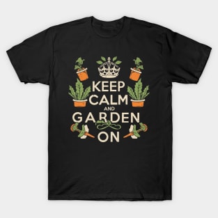 Keep calm and garden on T-Shirt